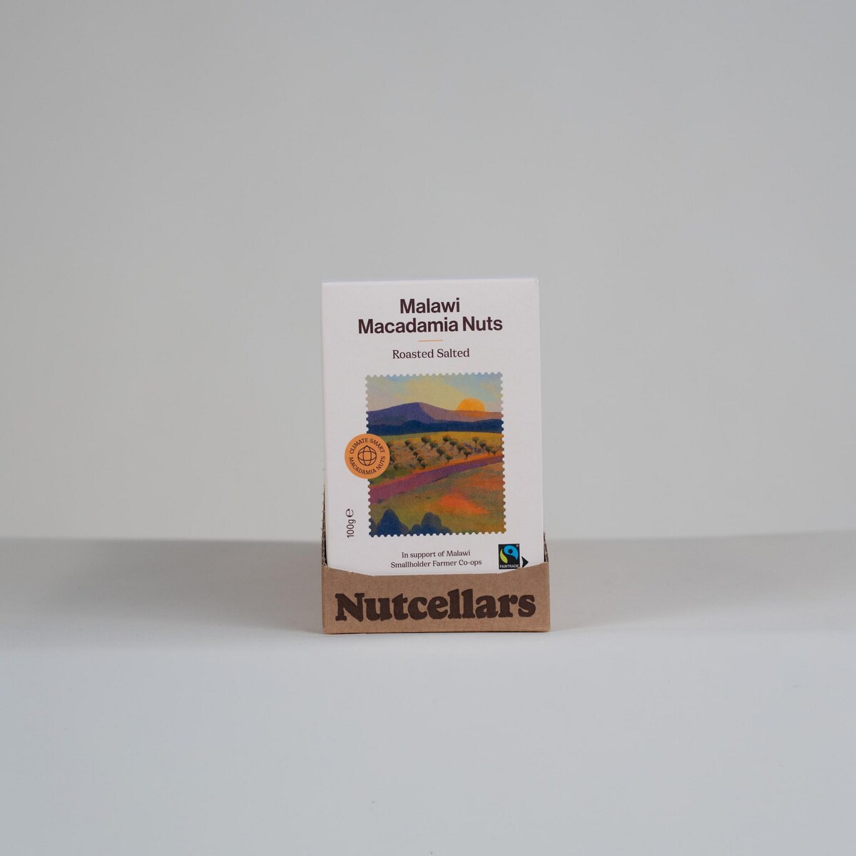 Fairtrade Roasted Salted Macadamia Nuts 100g Pack of 10 1