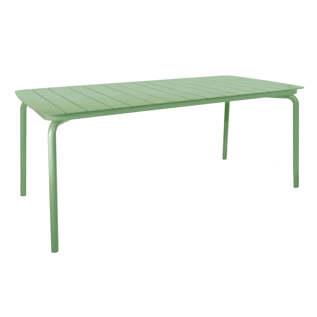 Breeze Aluminium 1.8Mtr Rectangular Slatted Table - Fair Green - Delivery Only 1