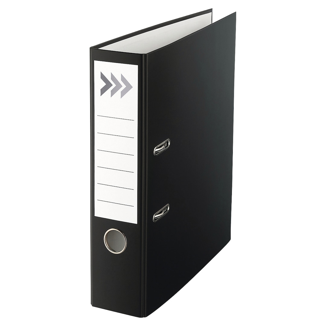 File Awle ARWS Lever Arch File A4 75mm Black | Lyreco