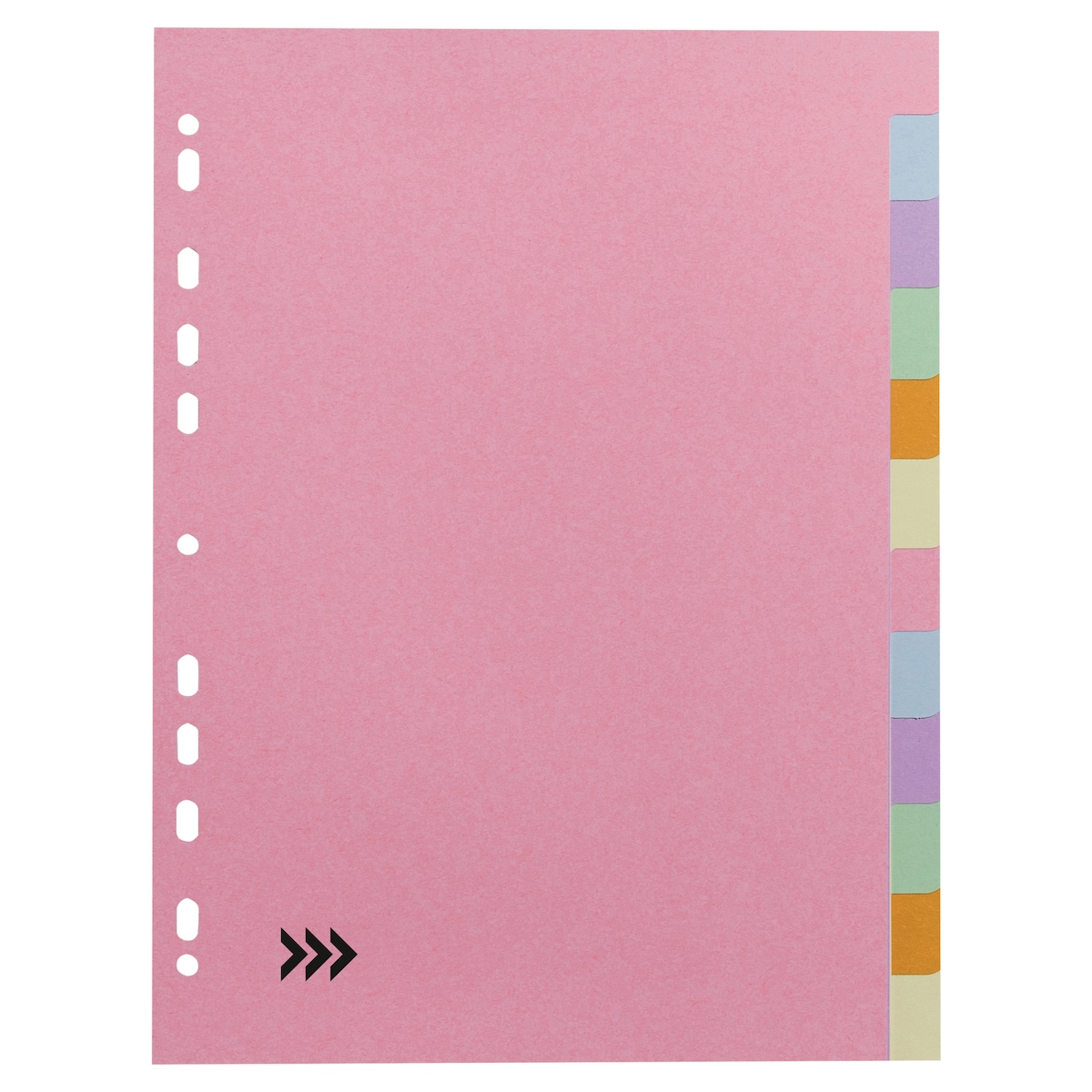Lyreco Budget Assorted Colour A4 12 Part Dividers 160gsm 1