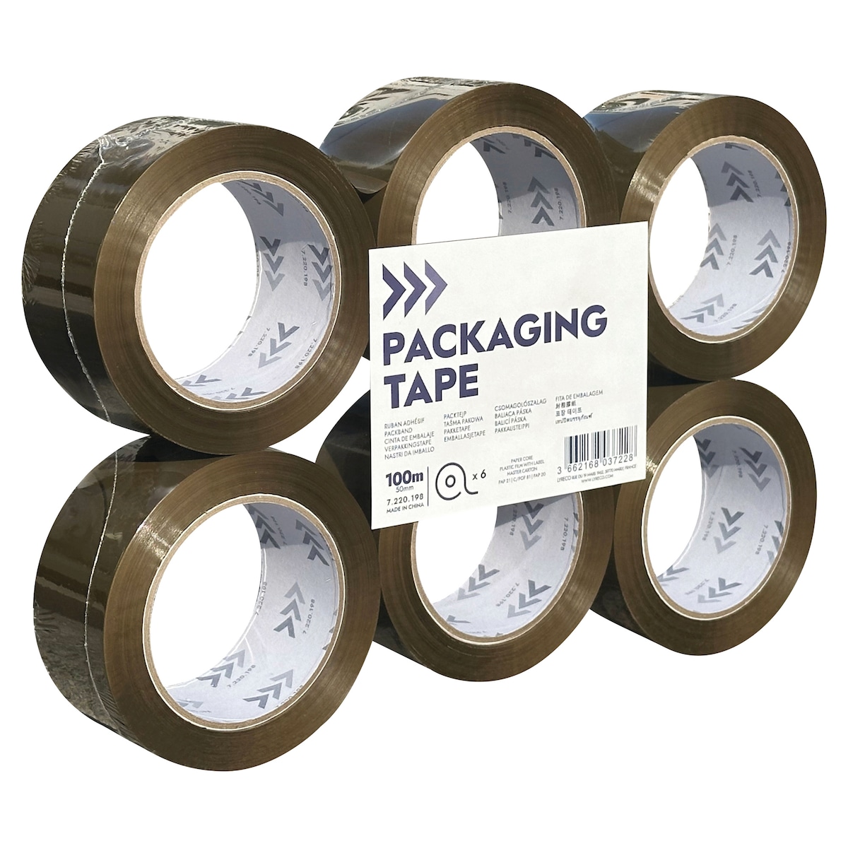 PK6 ARWS Packaging Tape 50Mmx100M Brown 1