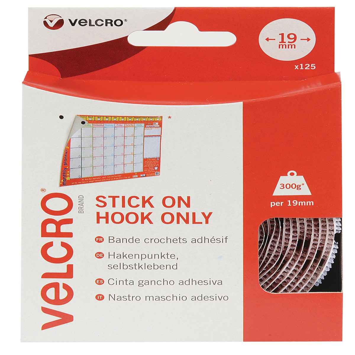 VELCRO Brand Stick On Coins Hook Side only Double Sided Self Adhesive Coins 1