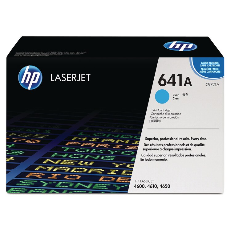 HP 641A Cyan Original Laserjet Toner Cartridge... | Lyreco