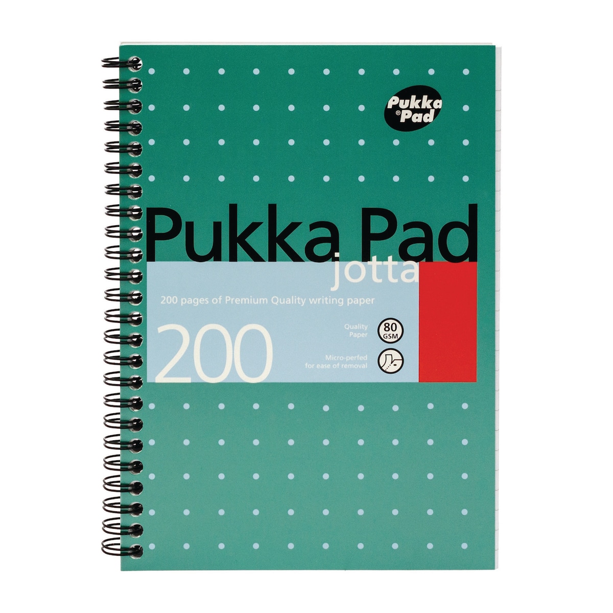 Pukka Jotta Notepad A5 200-Sheet Green - Pack Of 3 1