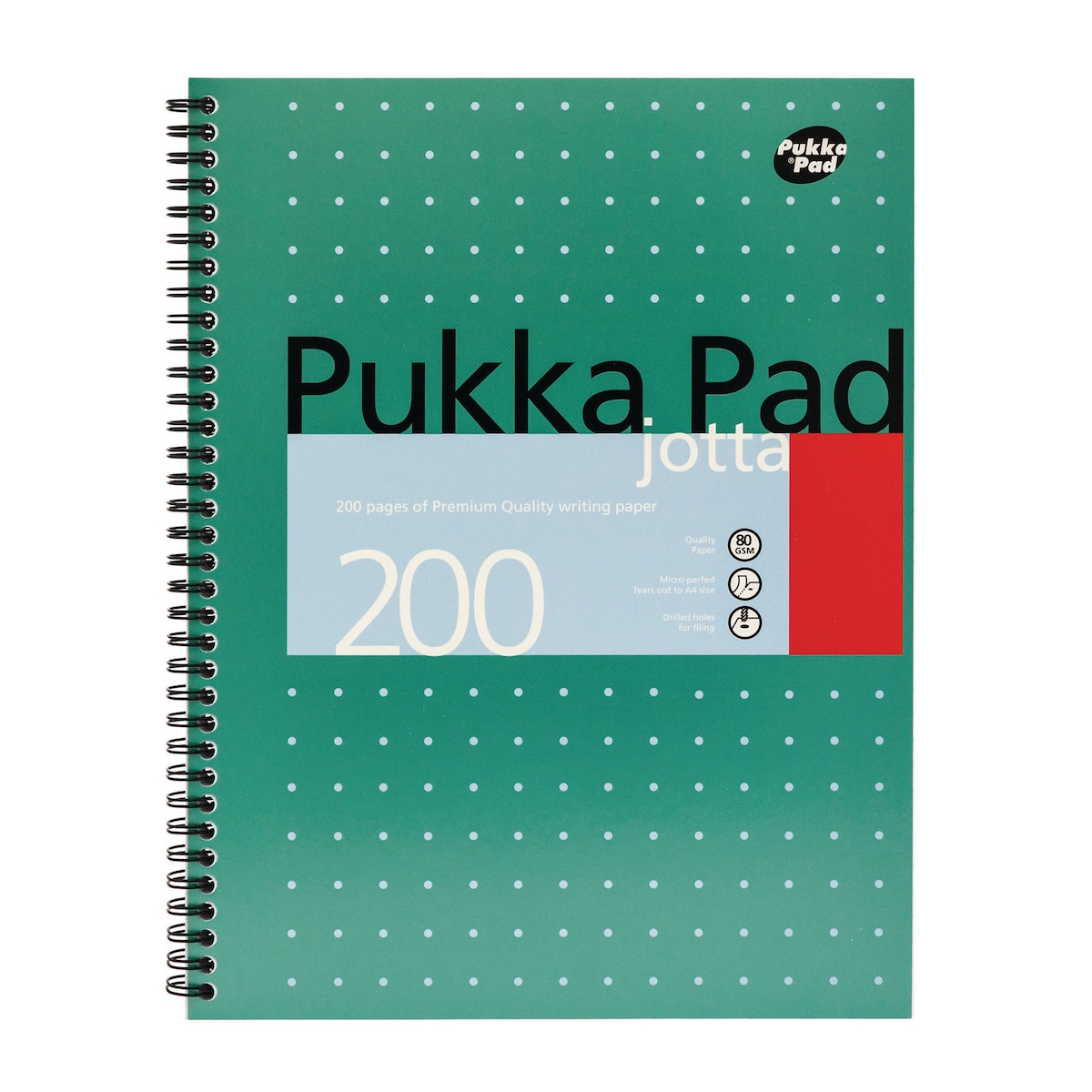 Pukka Jotta Notepad A4 100-Sheet Green - Pack Of 3 1