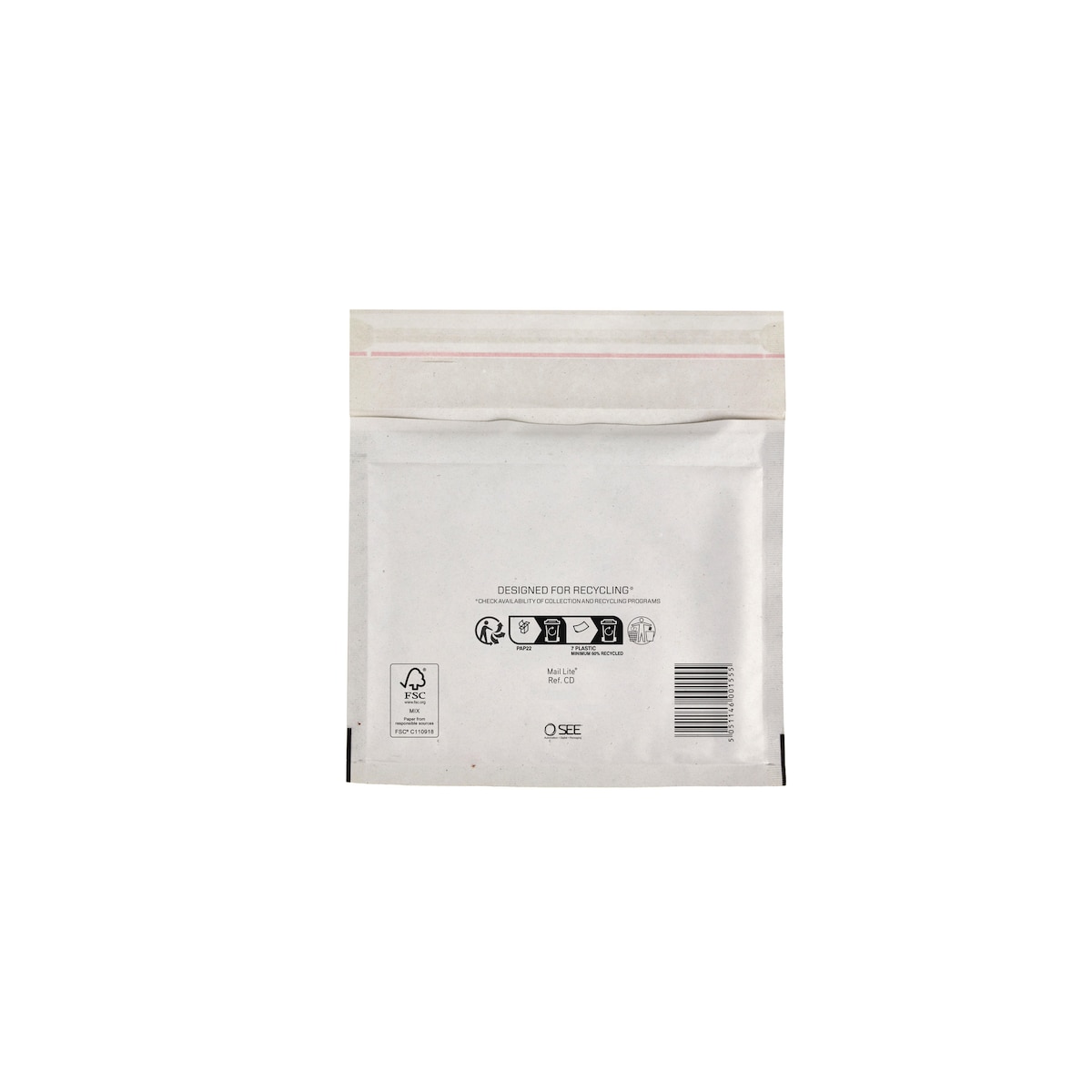 Mail Lite White Cd Bubble Envelopes 180 X 160 Mm - Pack Of 100 1