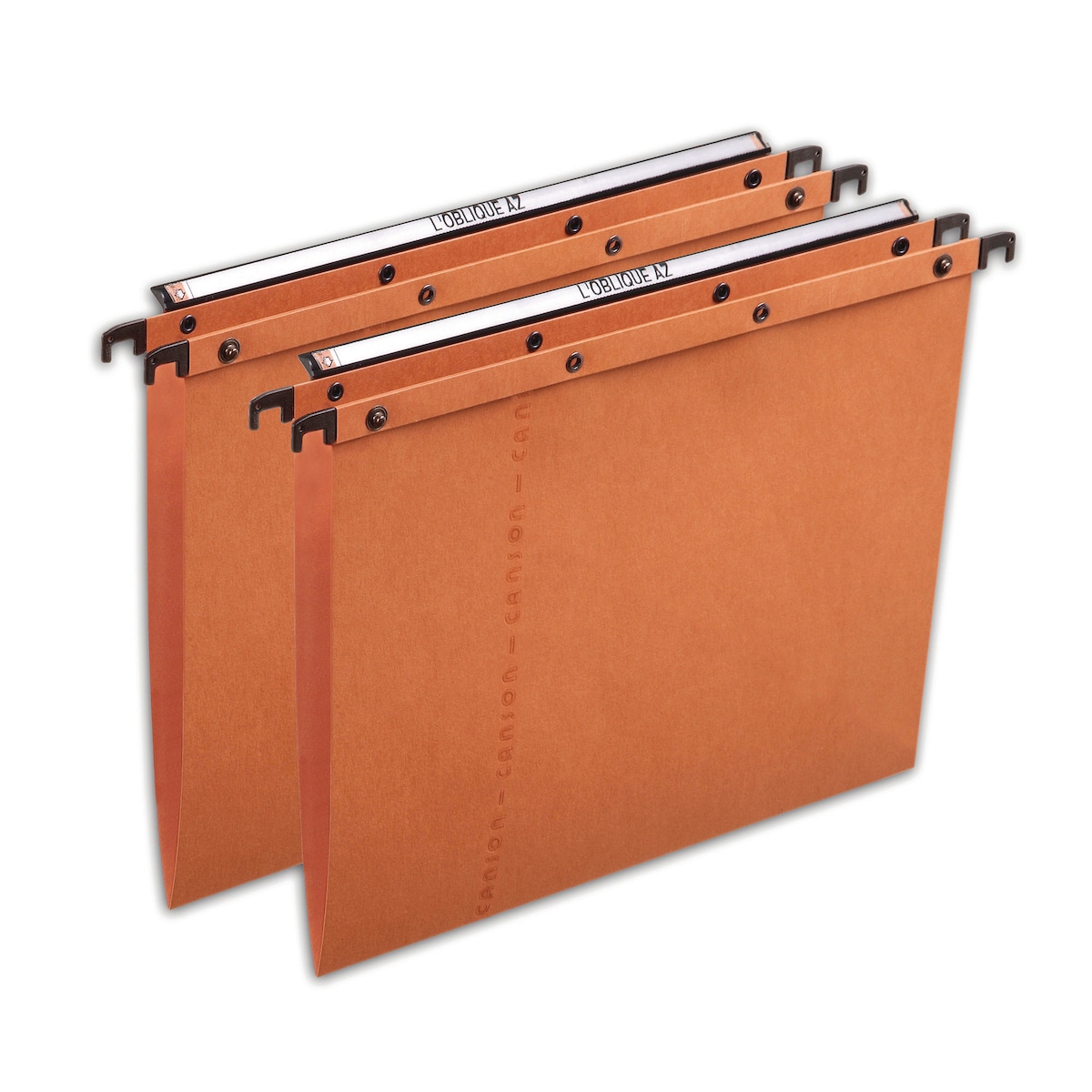 Elba AZO Suspension Files Foolscap Orange V Base Heavy Duty Box 25 1
