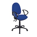 Origin High Back Operators Chair With Arms - Blue 1