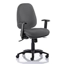RE1 Deluxe High Back Operators Chair With Synchron - Charcoal 1