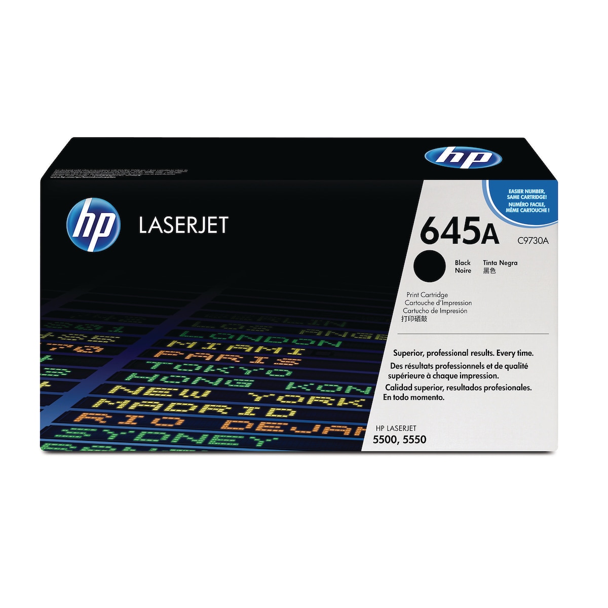 HP 645A Black Original Laserjet Toner Cartridge (C9730A) 1
