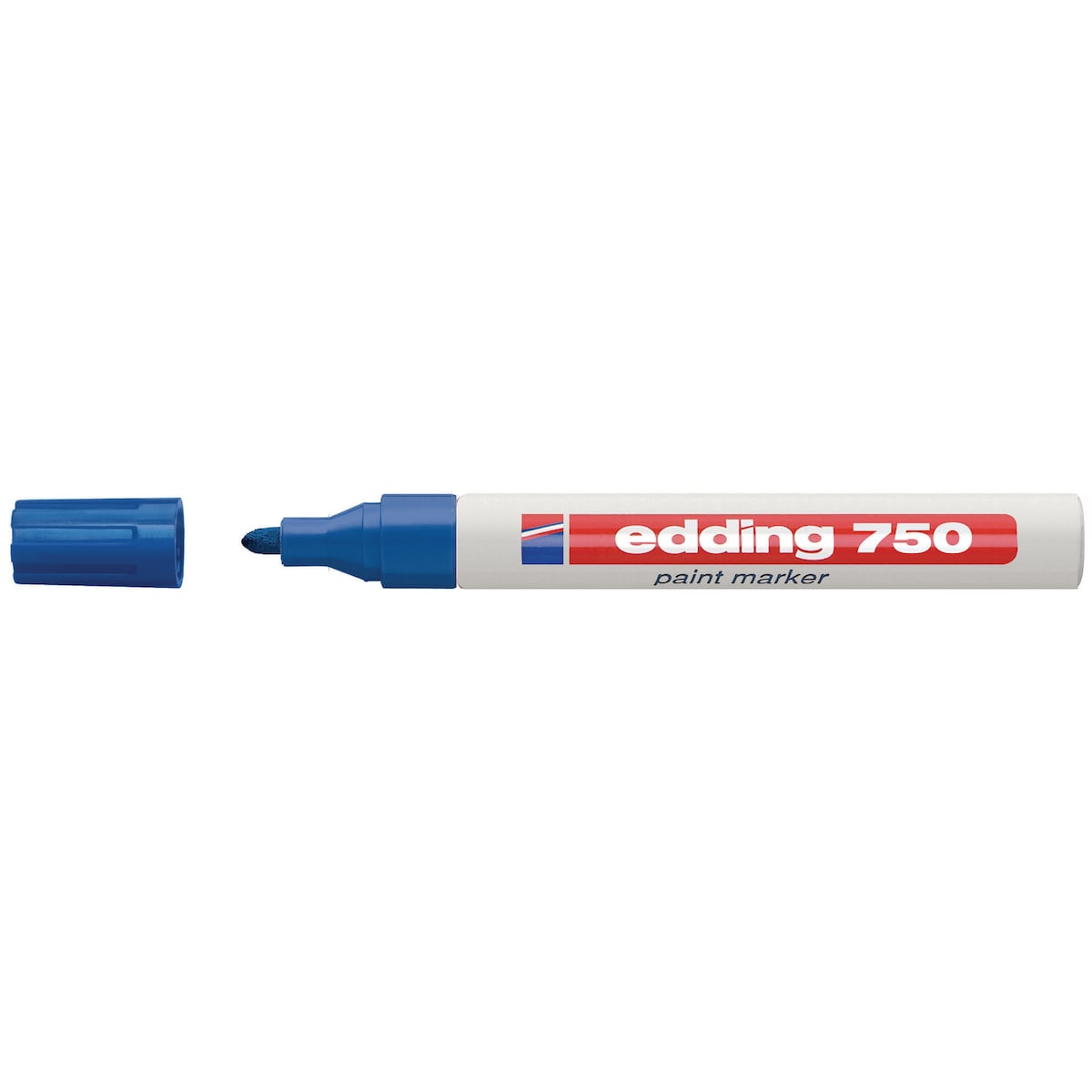 Edding 750 Blue Bullet Tip Paint Marker - Box of 10 1
