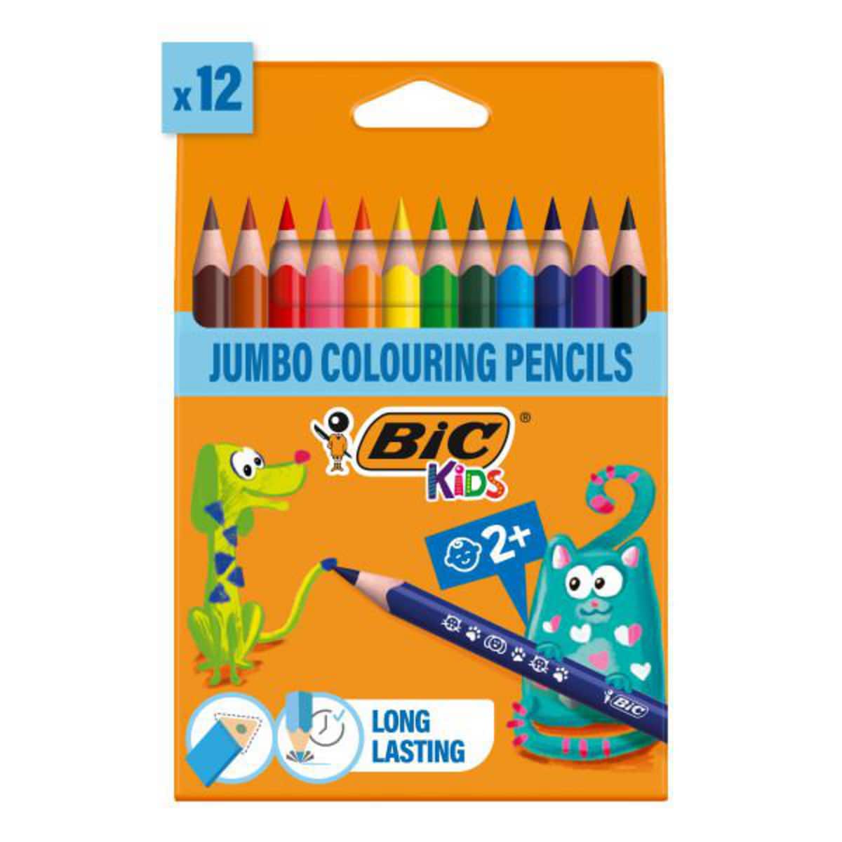BIC Kids Evolution Triangle ECOlutions Colouring Pencils Assorted - Pack of 12 1