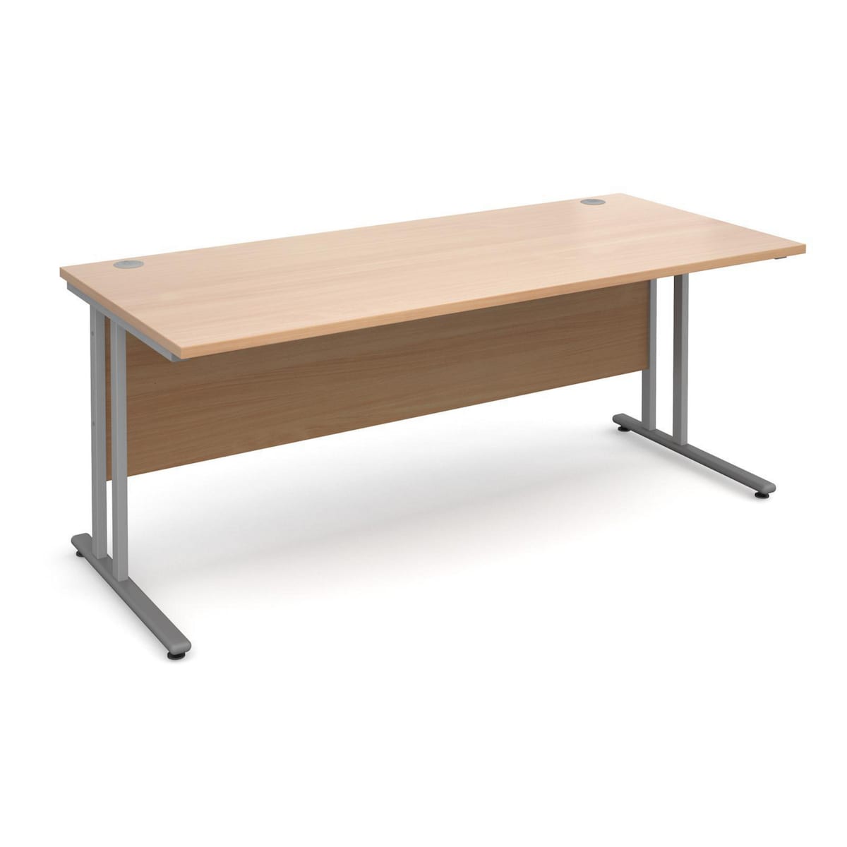 Maestro 25 SL straight desk 1600mm x 800mm beech - Delivery Only - Excludes NI 1