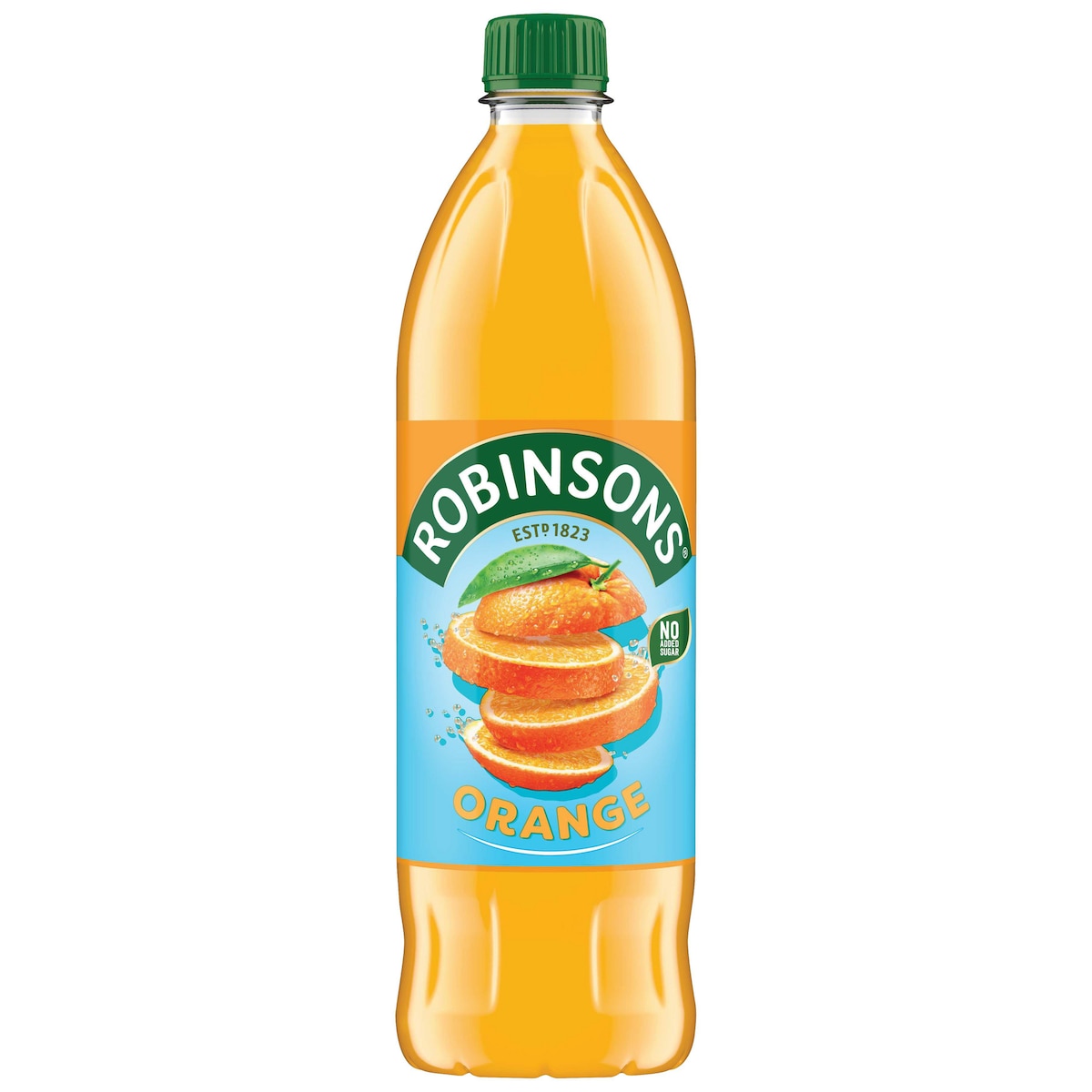 Robinsons Orange Squash No Added Sugar Bottle 1 Litre - Pack of 12 1