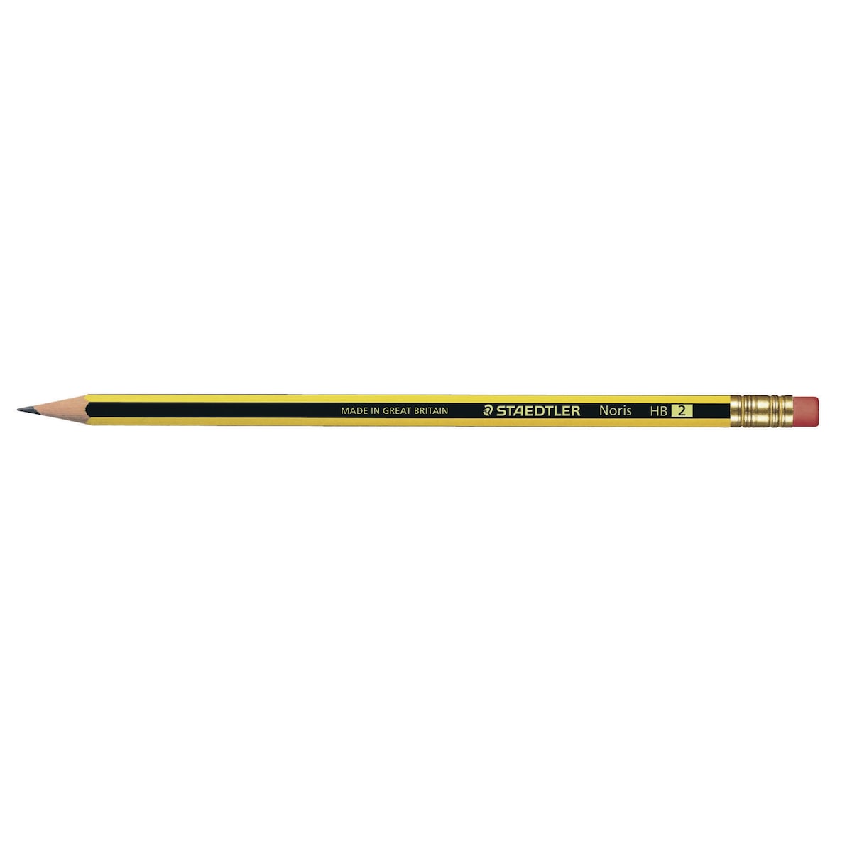 Staedtler Noris Pencil HB Eraser-Tip - Pack Of 12 1