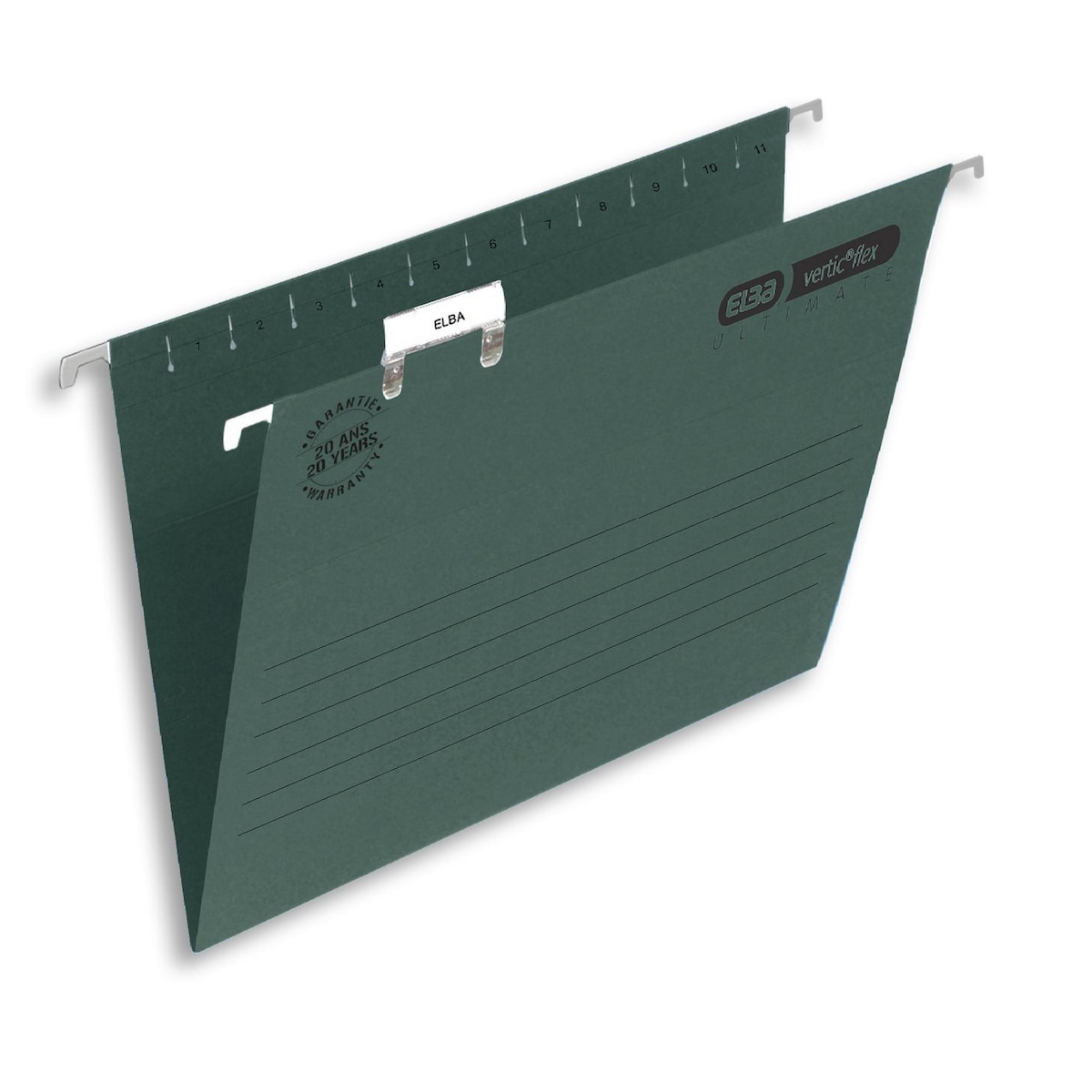 Elba Suspension File Foolscap Green V Base Box 50 1