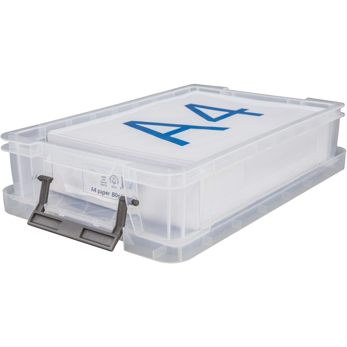 Whitefurze Allstore Clear 5.5 Litre PP Storage Box 1