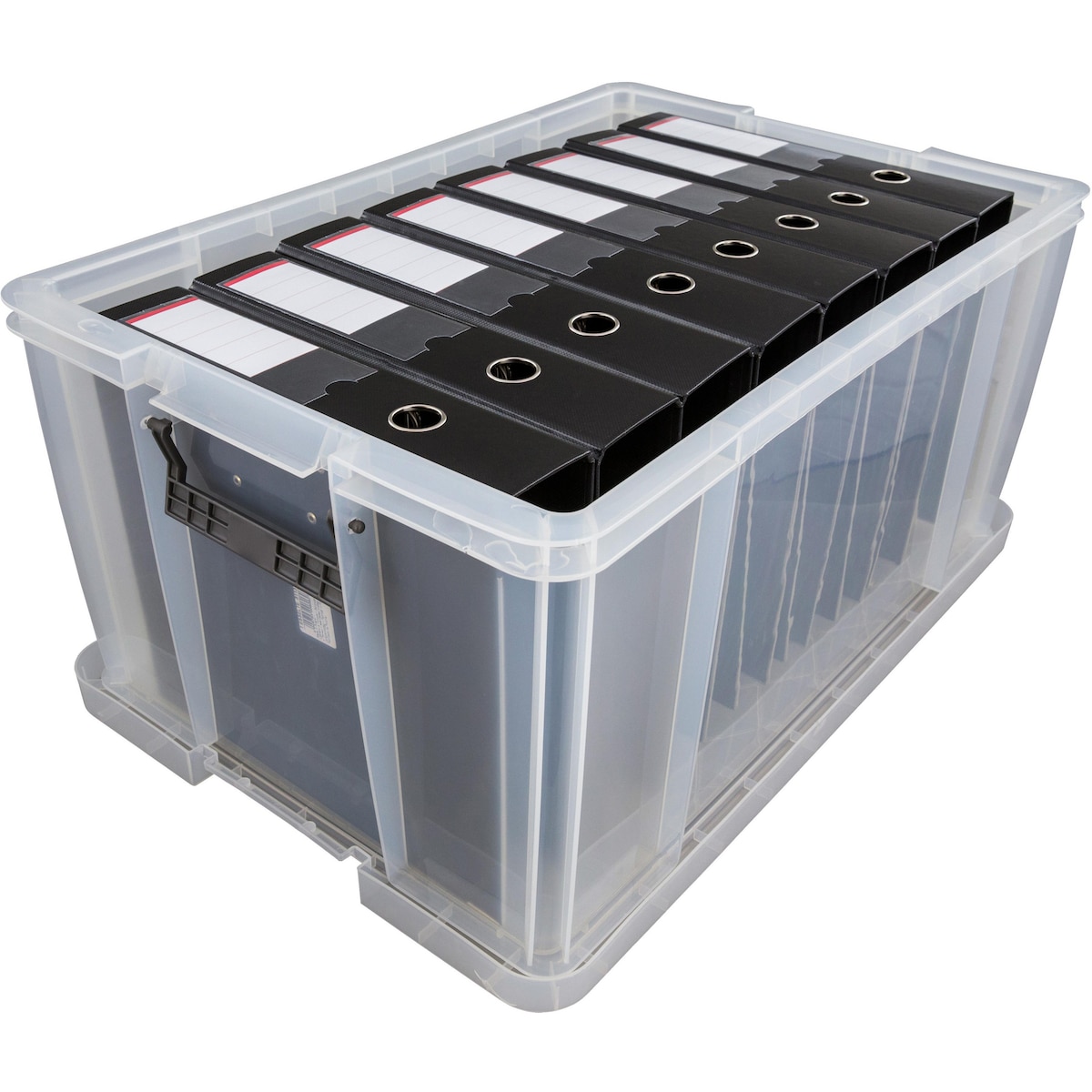 Whitefurze Allstore Clear 70 Litre PP Storage Box 1