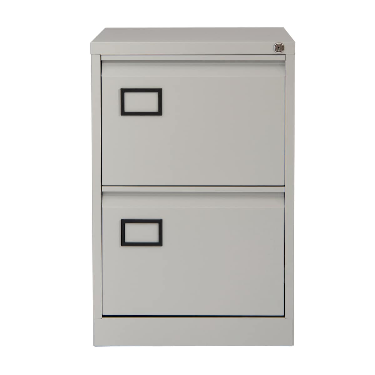 Bisley AOC2V4 Metal Filing Cabinet 2 Drawer Grey - 711mm x 470mm x 622mm 1