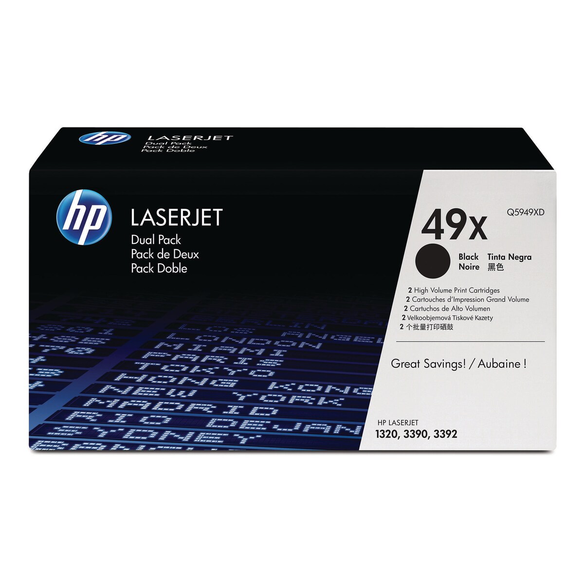 HP 49X 2-Pack High Yield Black Original... | Lyreco