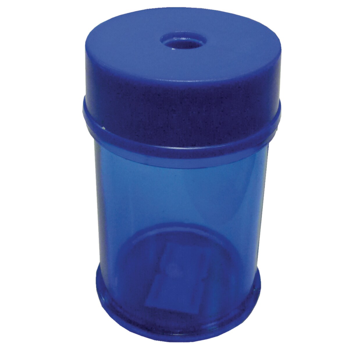 Plastic Pencil Sharpener Single Hole Coloured Barrel 1
