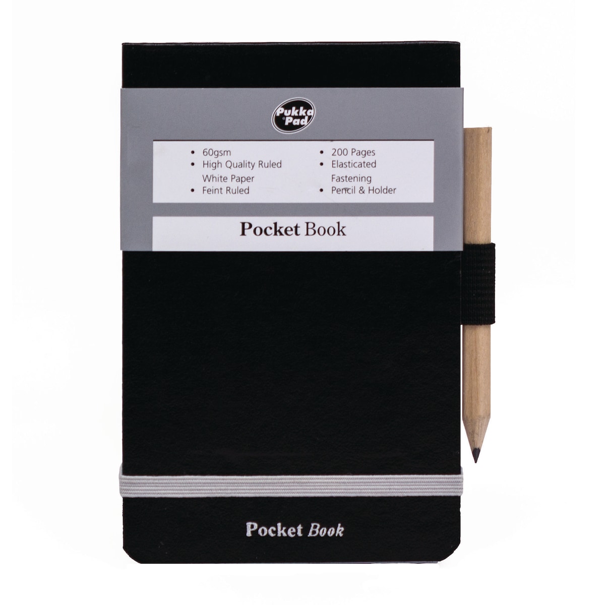 Pukka Pocket Notebook 130 X 85 mm Ruled Silver / Black - Pack of 6 1
