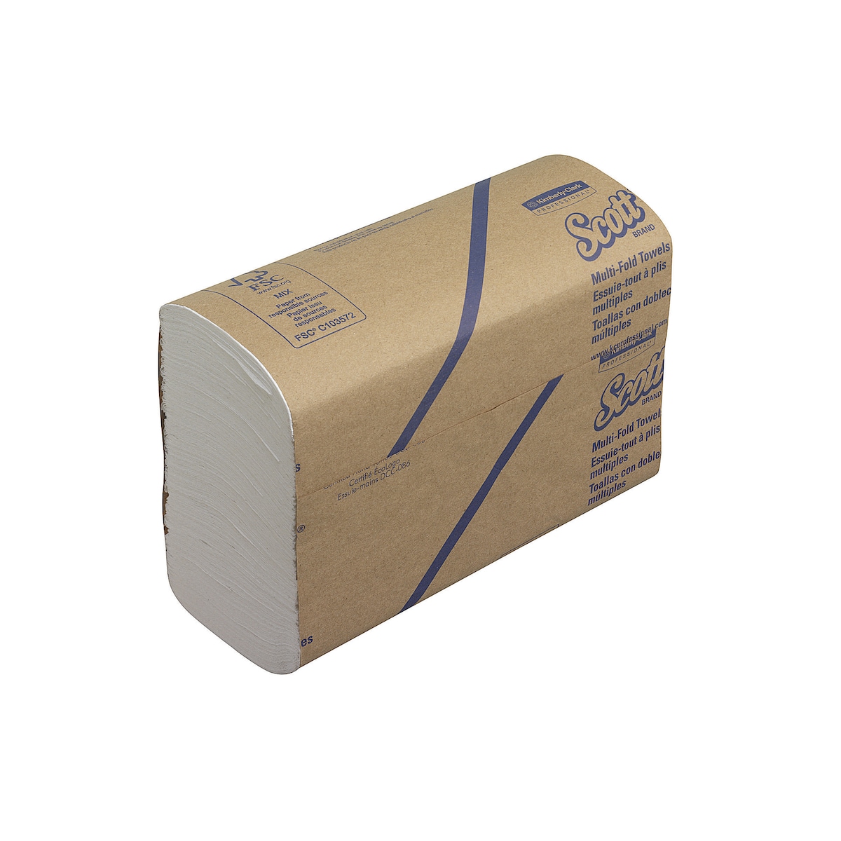 Scott Multifold Hand Towels 3749 - Folded Paper Hand Towels, 16 Packs x 250 1