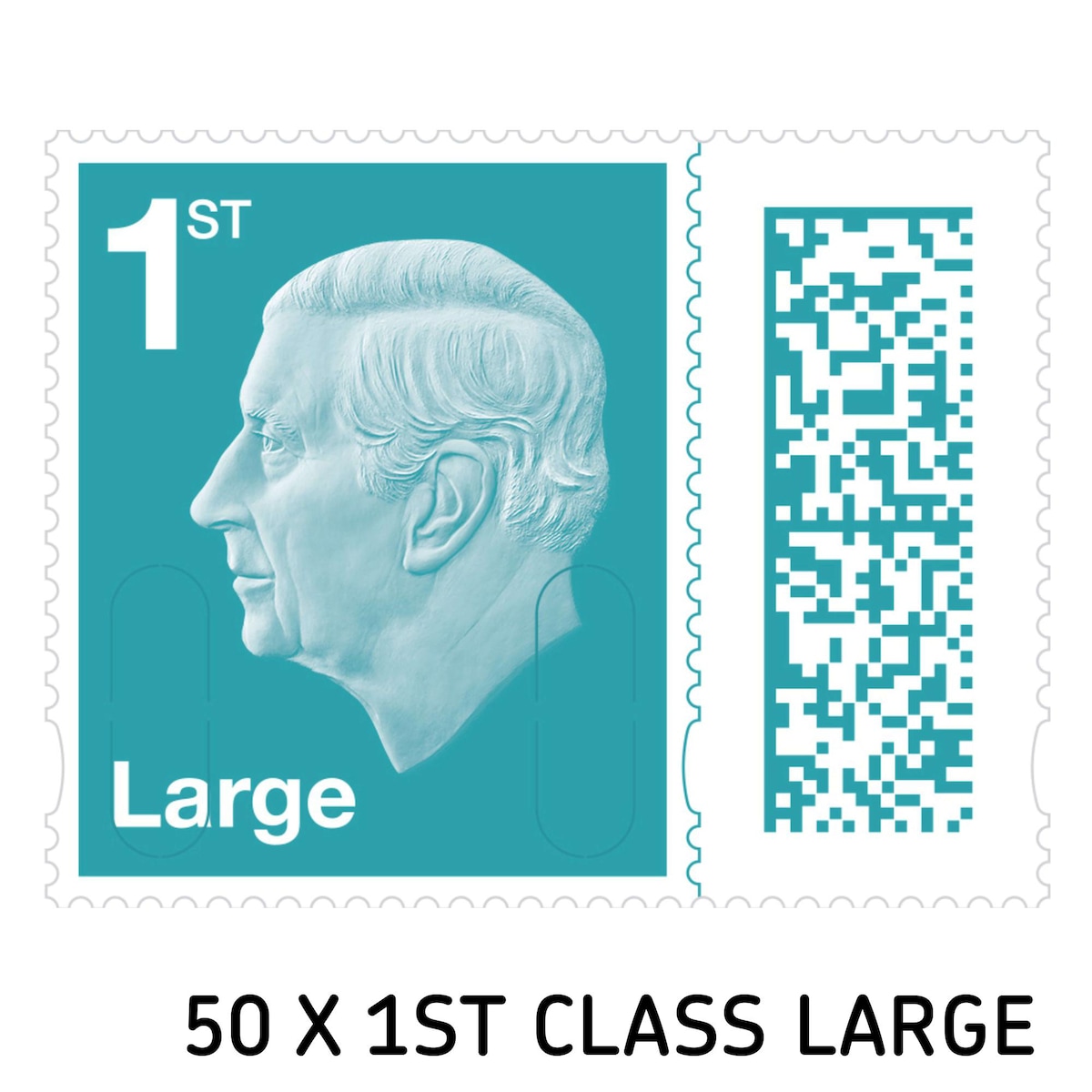 1st Class Large Letter Postage Stamps - Pack of 50 1