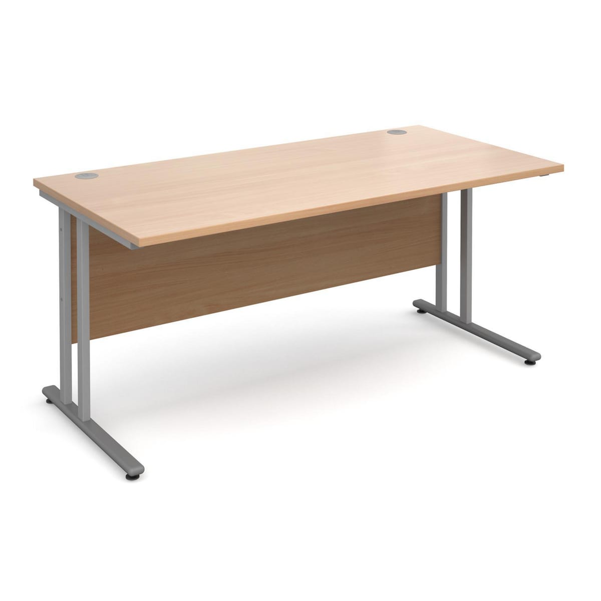 Maestro 25 SL straight desk 1400mm x 800mm  beech  - Delivery Only - Excludes NI 1