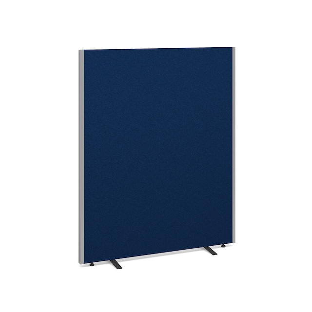 Floor standing fabric screen 1500mm x 1200mm blue - Delivery Only - Excludes NI 1