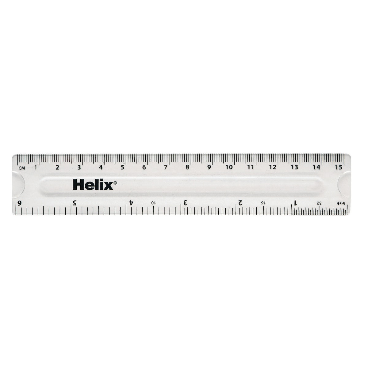 Plastic Ruler 15cm / 6 Inches Clear 1
