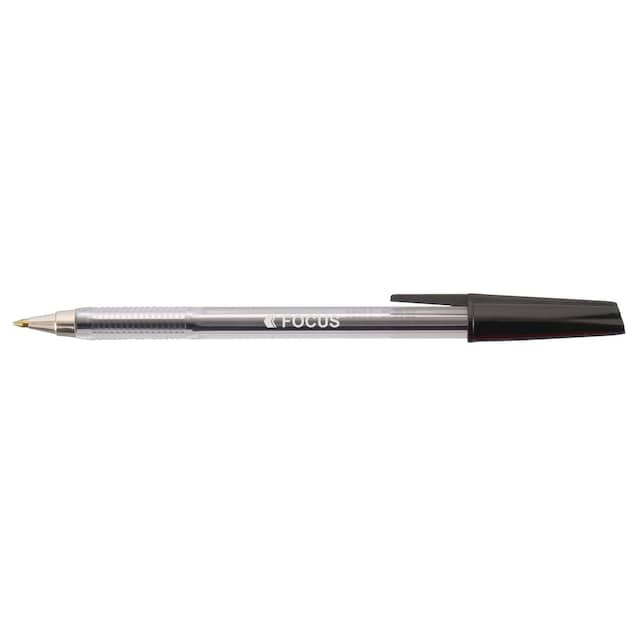 Focus Medium Point Ball Pen Black - Box of 50 1