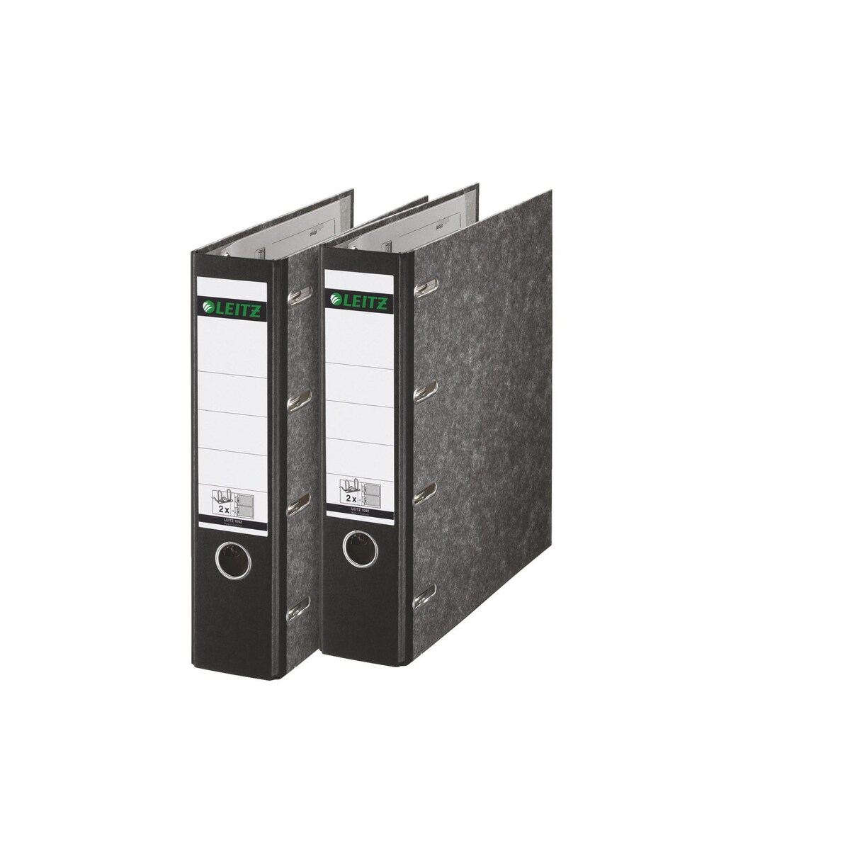 Leitz 180° Lever Arch File 77mm A4 Marble Grey 1