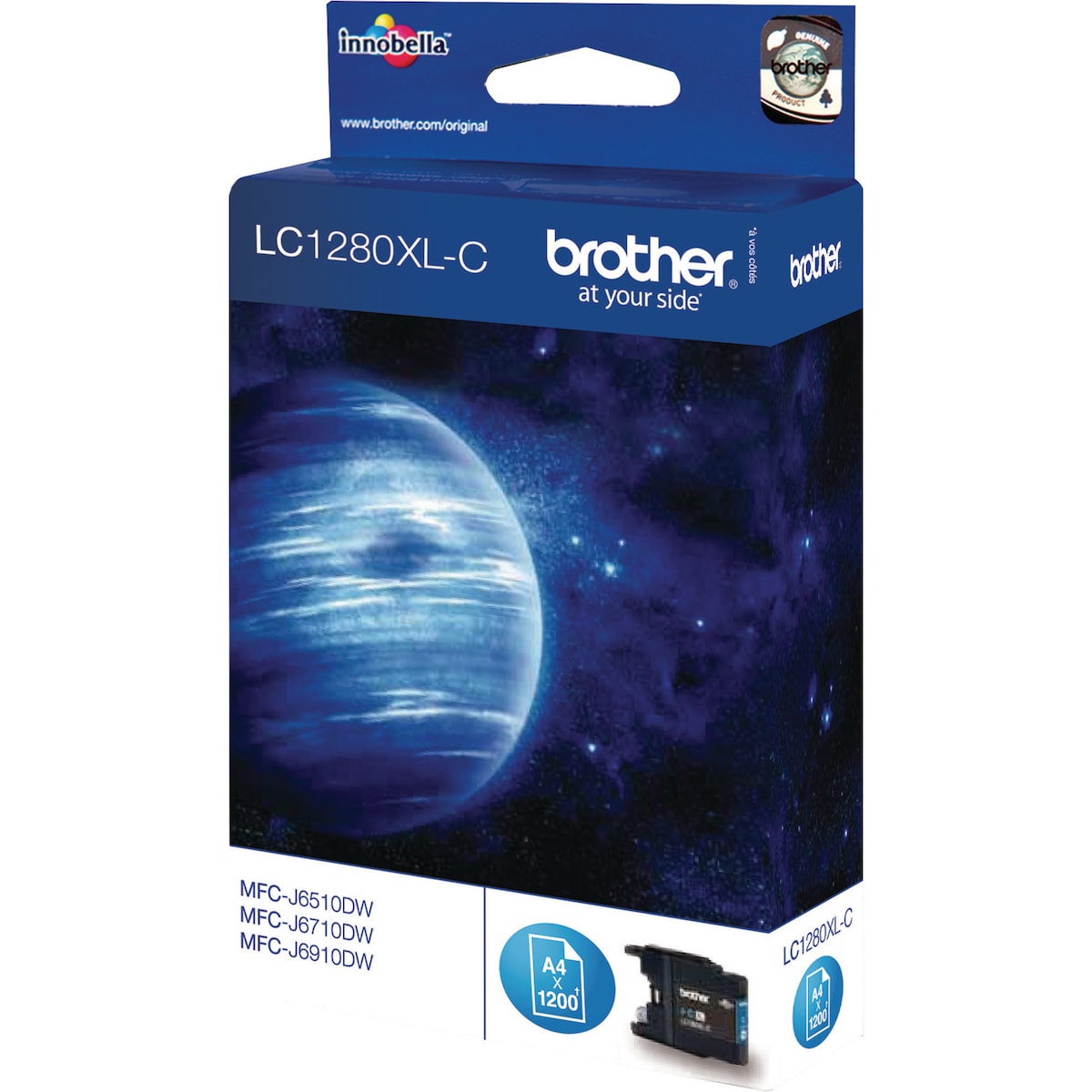 Brother LC-1280XLC High Yield Inkjet Cartridge Cyan 1