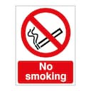 No Smoking Sign 150 X 200mm Vinyl 1