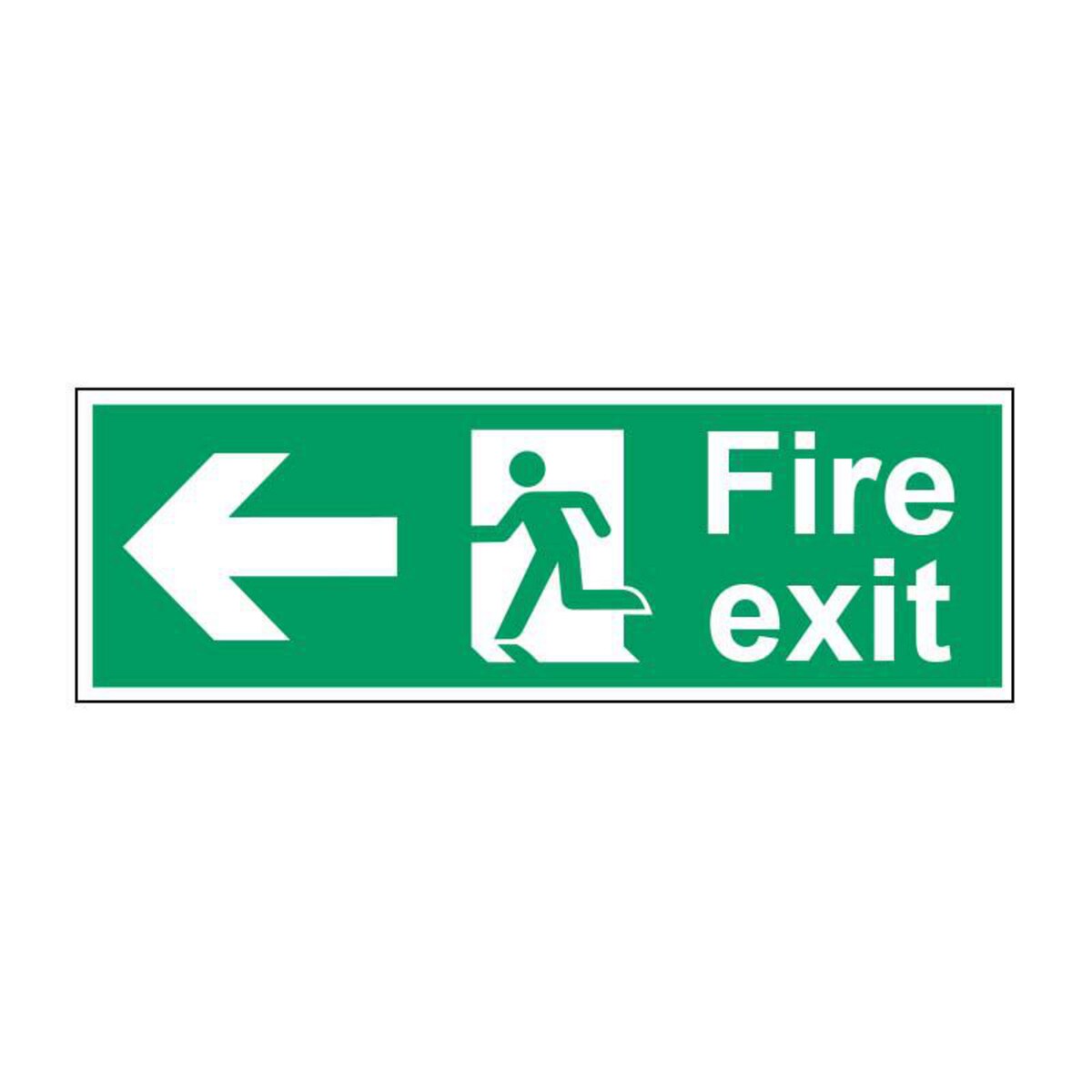 Fire Exit Left Sign 450 X 150mm Vinyl 1