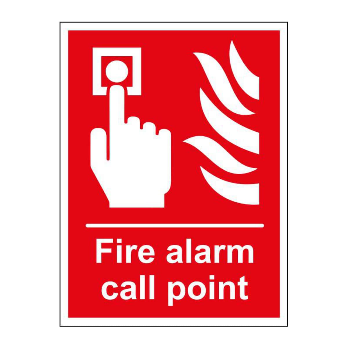 Fire Alarm Call Point Sign 150 X 200mm Vinyl 1