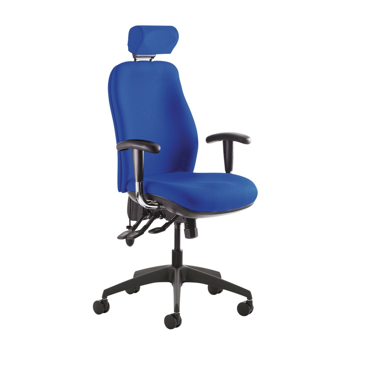Re-Act Deluxe High Back Chair Blue With Headrest 1