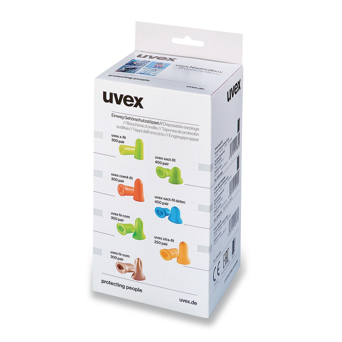 Uvex 2124.003 Xact Fit Earplug Dispenser Refill (Box of 400) 1