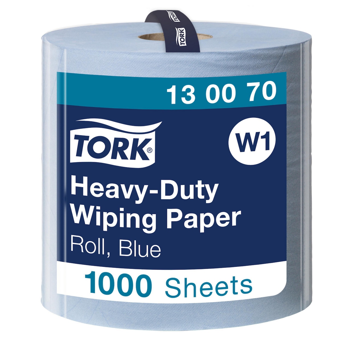 Tork Heavy Duty Wiping Paper Blue W1, 130070, 2 Ply, 1000 sheets 1