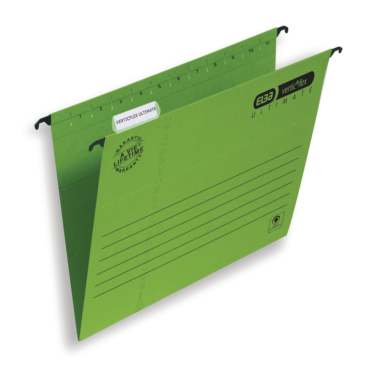 Elba Verticflex Suspension File Foolscap Green V Base Box 25 1