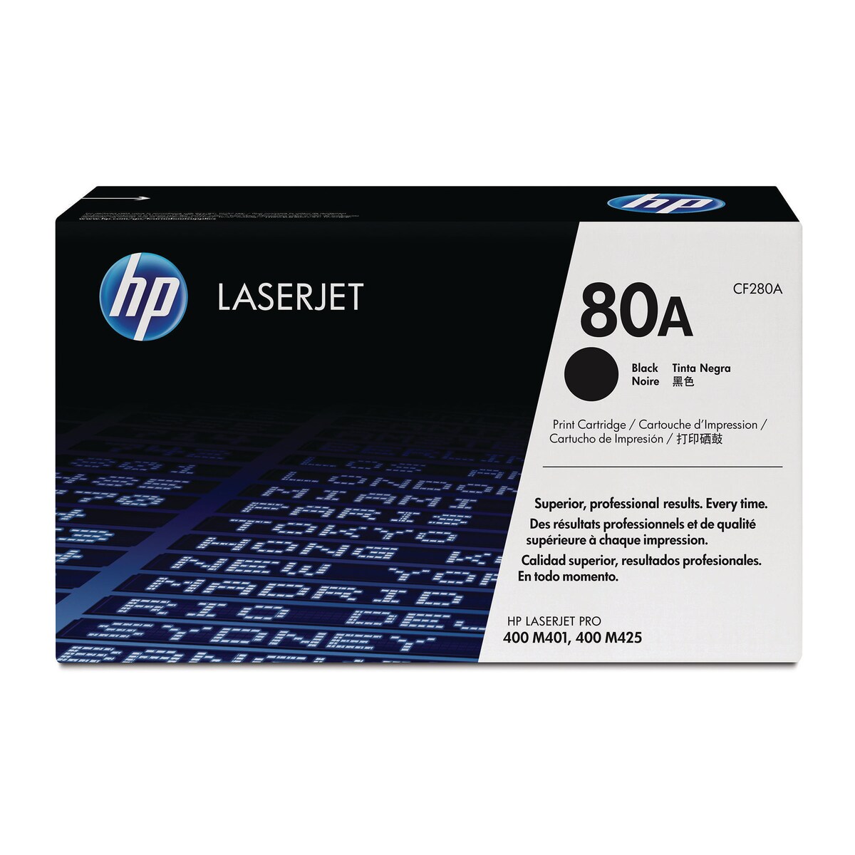 HP 80A Black Original Laserjet Toner Cartridge (CF280A) 1