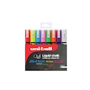 uni-ball PWE-5M, uni Chalk Marker, Bullet Tip Pen. 8-pen Pack, Assorted Colours 1