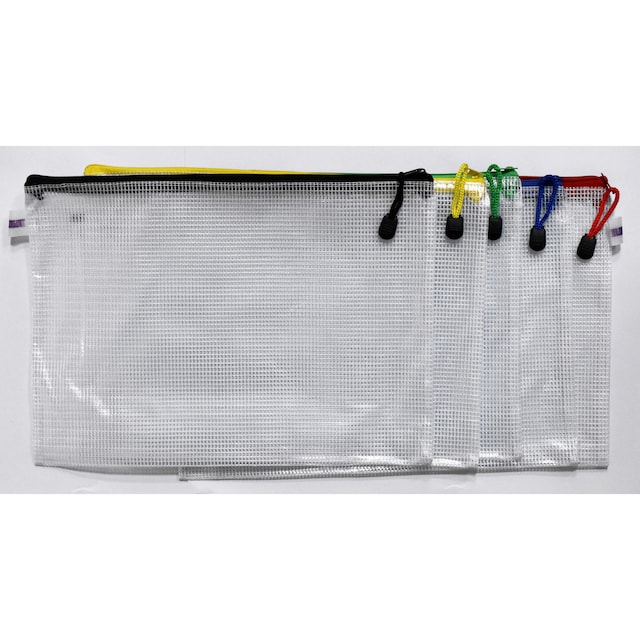 A3 Mesh Zip Bags - Pack of 5 1