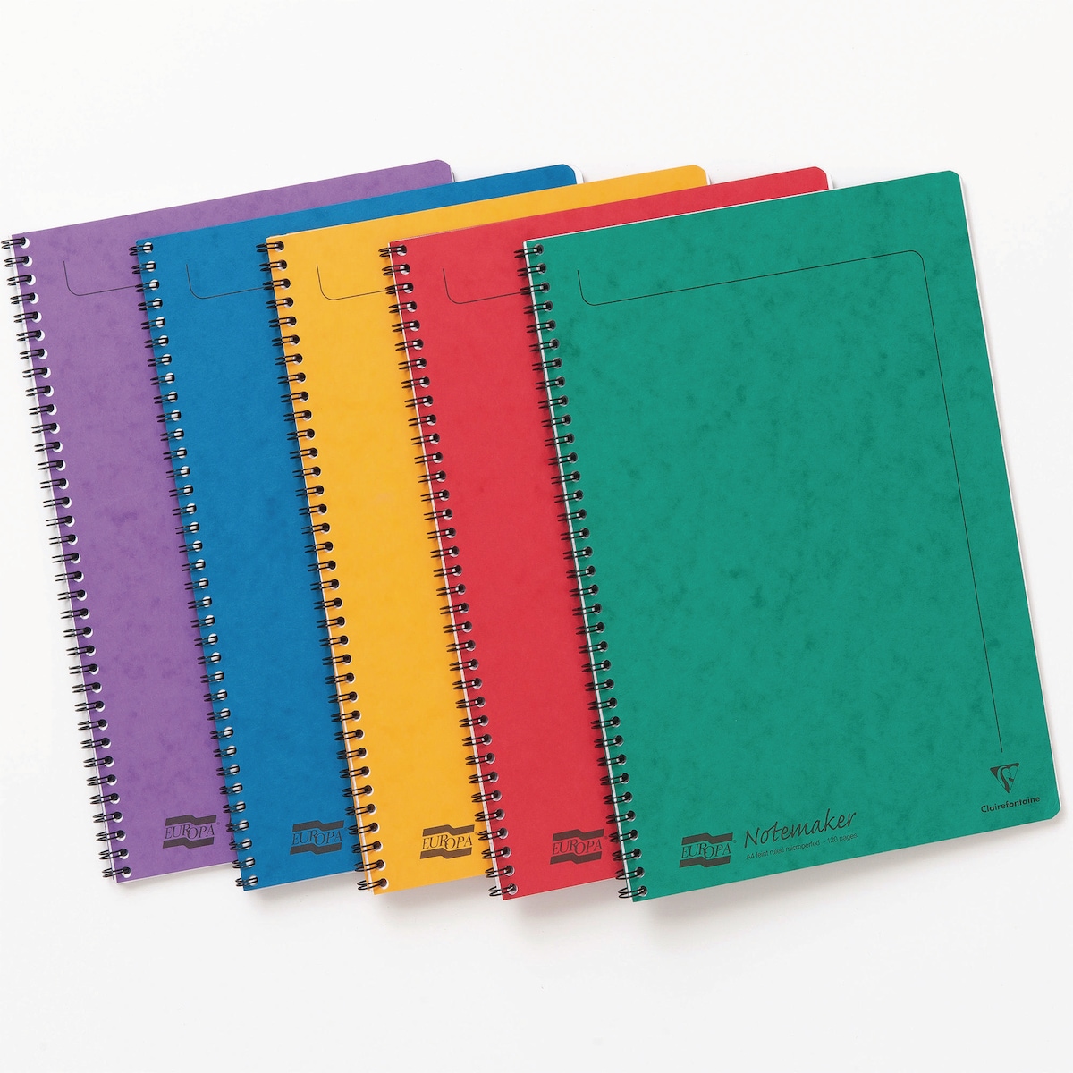 Europa Notemaker Notebooks A4 Assorted Colours - Pack of 10 1