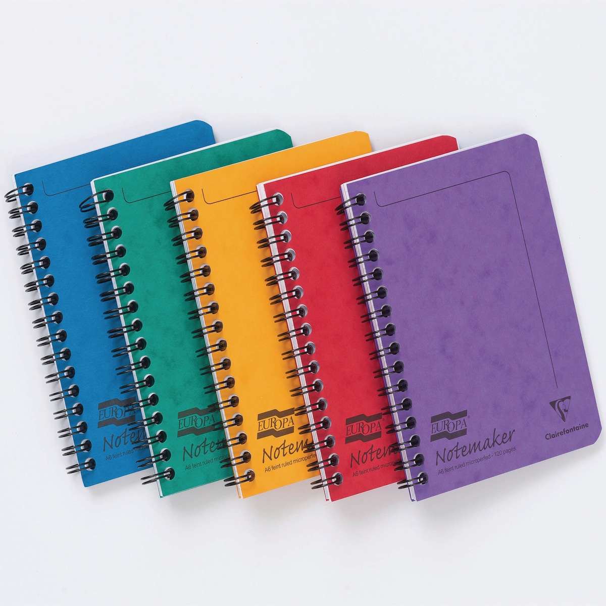Europa Notemaker Notebooks A6 Assorted Colours - Pack of 10 1