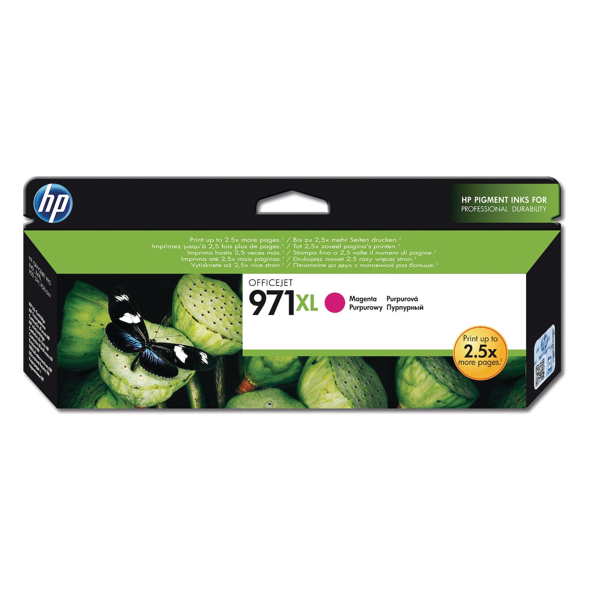 HP 971XL High Yield Magenta Original Ink Cartridge (CN627AE) 1