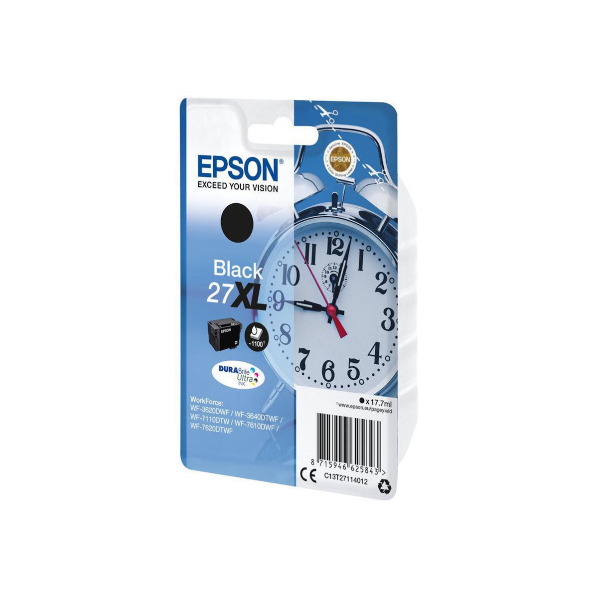 Epson 27XL Inkjet Cart XL 1.5K Black 1