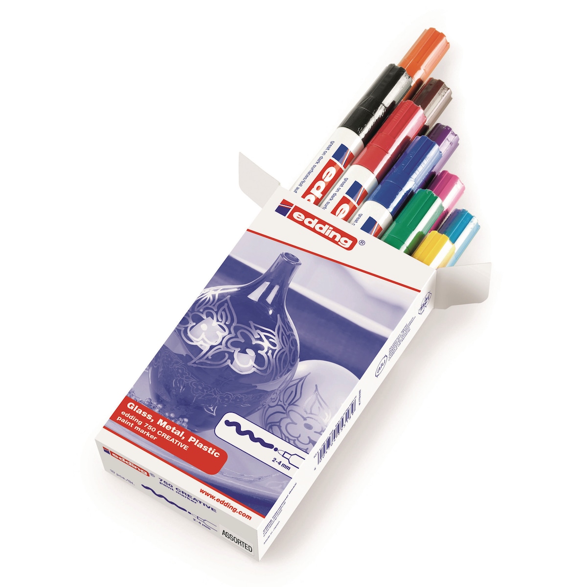Edding 750 Paintmarker Assorted Box of 10 1