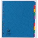 Exacompta Europa Pressboard A4 Extra Wide Dividers, 10 Part, Assorted Colours 1